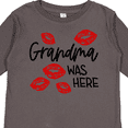 thumbnail image 4 of Inktastic Grandma Was Here Red Kisses Boys or Girls Long Sleeve Toddler T-Shirt, 4 of 5