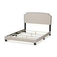thumbnail image 3 of Baxton Studio Odette Modern and Contemporary Light Beige Fabric Upholstered King Size Bed, 3 of 7
