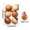 B, variant on Baking Christmas Ball Ornaments, 6PCS Shatterproof Christmas Tree Hanging Gingerbread Decorations Set, Cute Xmas Balls for Home Party Indoor Xmas Decor
