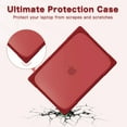 thumbnail image 3 of Mosiso Case for MacBook Air 13.6 inch Case 2025-2022 M4 A3240 M3 A3113 M2 A2681, Heavy Duty Hard Shell with Fold Kickstand&Keyboard Cover&Screen Film, Red, 3 of 8