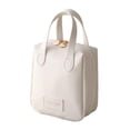 thumbnail image 3 of Bolsa de cosméticos de Viaje jinwen Neceser portátil multiusos de gran capacidad de cuero PU Blanco, 3 of 8