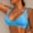 Blue, variant on HOMBOM Bras for Women Seamless Bralette Basic Unlined Brassiere Beige Soft Wireless Bras M