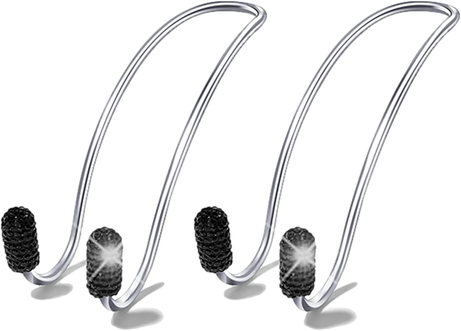 TENCE 2022 Upgrade Car Hook Decoration 2 Pcs Shiny Wallet Hook Universal Hook for Cars