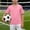 Pink, variant on Football Jerseys for Boys Unisex Classic Blank Workout Sport Shirts V Neck Casual Fitness Outfits 3-14 Years Red