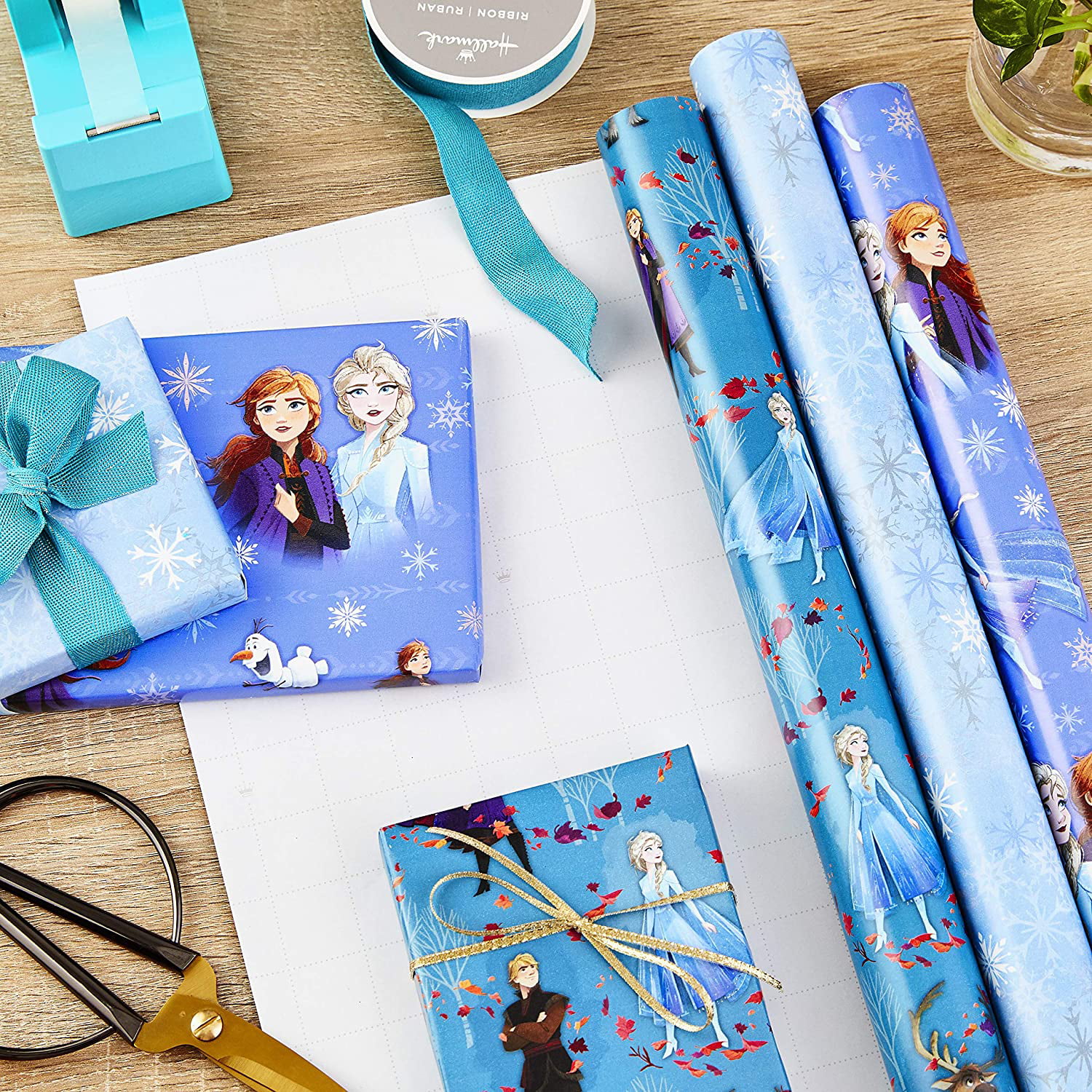 Disney Frozen Wrapping Paper ELSA FROZEN Personalised Christmas Gift Wrap 