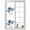 Navy Blue, variant on Removable Glass Window Covering, Navy Blue Tulip Window Privacy Film Frosted, Watercolor Farmhouse Floral Botanical Decorative Privacy Windows Film for Bedroom, Living Room, 19.6 x 39.3 Inches