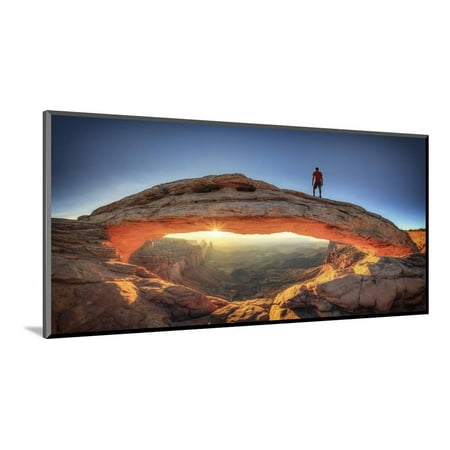 USA, Utah, Canyonlands National Park, Island in the Sky District, Mesa Arch Wood Mounted Print Wall Art By Michele