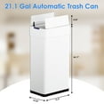 thumbnail image 2 of TLSUNNY 21.1 Gal Butterfly Lid Sensor Trash Can, Stainless Steel Automatic Bin for Kitchen/Bathroom, 2 of 11
