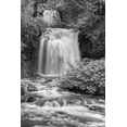 thumbnail image 2 of Hellmann, Stan 11x14 Gold Ornate Wood Framed with Double Matting Museum Art Print Titled - Twin Falls BW, 2 of 4