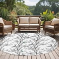 thumbnail image 4 of Large Round Rug 8Ft Washable Non-Slip, Natural Trees Branches Circle Area Rugs for Living Room Bedroom, Colored Birds Vintage Rustic Indoor Floor Mats Carpet Runner for Home Decor, 4 of 8