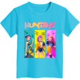 thumbnail image 4 of K pop Demon Chandail pour Filles, T-Shirt Graphique Mignon avec Dessin Animé, T-Shirt Tendance et Drôle, Chandail pour Enfants, Hauts Roses, Manches Courtes, Col Ras du Cou, 4 of 4