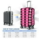 thumbnail image 4 of Fotbe pink and black argyle Funda Protectora para Equipaje, Antirrayones y Resistente a la Suciedad, Compatible con Maletas de 18 a 32 Pulgadas-Large, 4 of 7