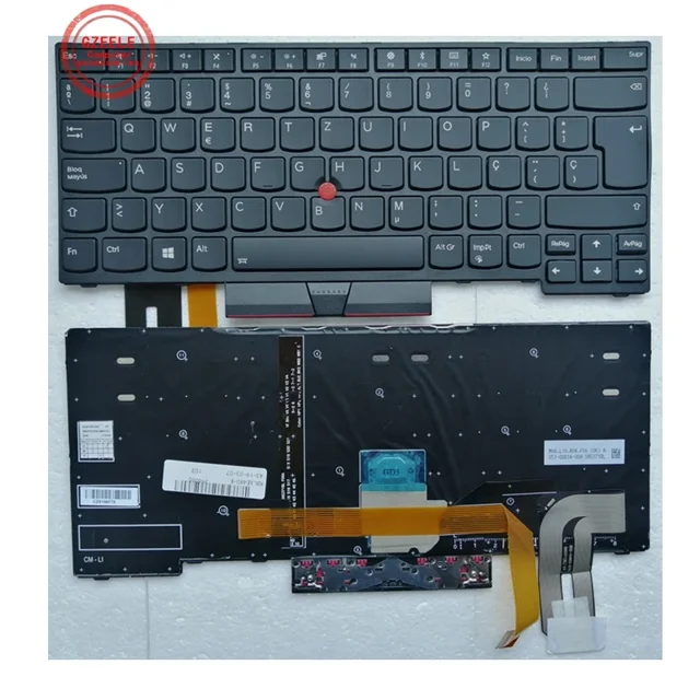 US/RU/JP Nouveau Clavier d'Ordinateur Portable pour Lenovo Thinkpad E480 E485 E490 E495 E490S L380 L480 L390 L490 R480 R490 T480S T490 T495 01YP360 SP Rétroéclairé