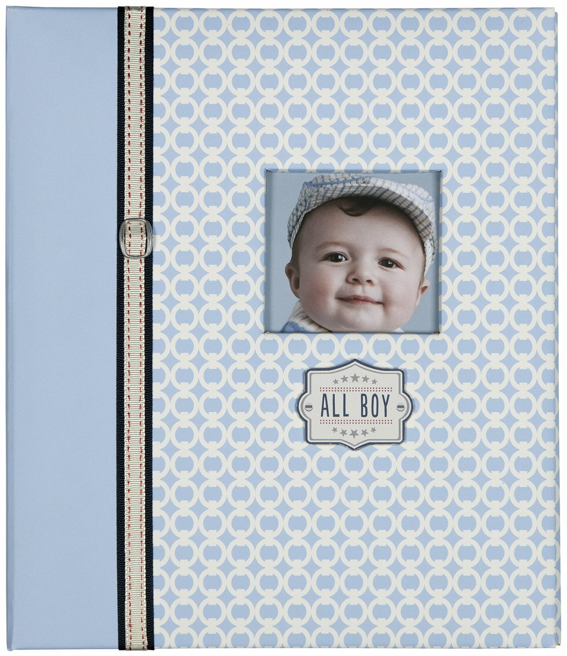 C.R. Gibson 5 Year Loose Leaf Baby Memory Book, All Boy