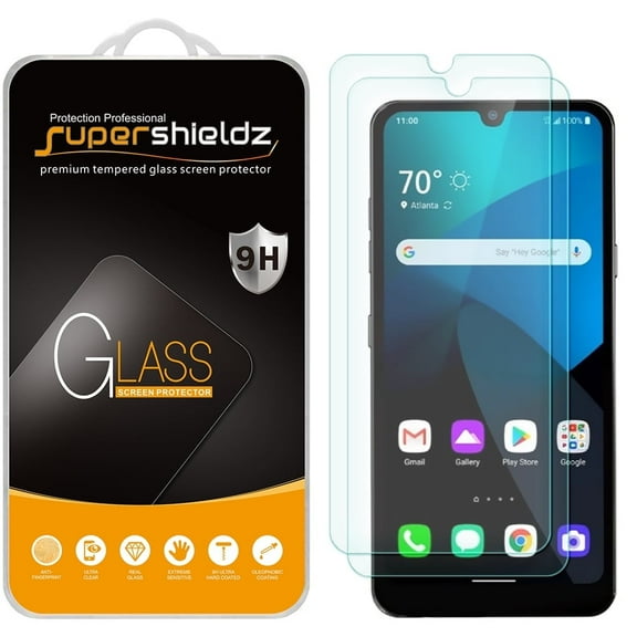 [2-Pack] Supershieldz for LG (Harmony 4) Tempered Glass Screen Protector, Anti-Scratch, Anti-Fingerprint, Bubble Free