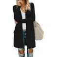 thumbnail image 1 of MISFAY Women's Cardigans Long Sleeve with Pockets - Open Front Lightweight Cardigan, 1 of 5