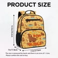thumbnail image 7 of KUIFORTI Capybara Print Toddler Backpack Girls Kids School Bag with Front Pockets Adjustable Straps Durable Polyester for Preschool Kindergarten Back to School Gifts, 7 of 7