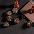 thumbnail image 5 of Cusdie 7-Die Metal DND Dice Set, Dragon Wings Design Metal Polyhedral D&D Dice Set for DND Dungeons and Dragons TTRPG Role Playing Games, 5 of 5