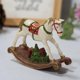 thumbnail image 3 of Adornos de caballo balancín de Navidad, estatuilla de caballo balancín de resina, decoración de mesa de Navidad, elementos de recuerdo de fiesta, decoraciones para el hogar, 3 of 3