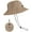Khaki, variant on Spencer Sun Hat Waterproof Boonie Hat for Men Women, Summer Wide Brim Quick Dry Packable Bucket Hat for Fishing Hiking Camping, Black