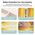 thumbnail image 2 of PhooArto Small Jewellery Box, Sunset Tulip Floral Landscape Portable Travel Mini Jewelry Case for Women Leather Ring Organizer, 2 of 5