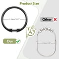 thumbnail image 2 of Bathway Shower Curtain Hooks Rings, 24 Pcs Black Shower Curtain Hooks, O Shape Shower Curtain Rings, Easy to Snap Closure Plastic Shower Hooks for Shower Curtain and Liner Bathroom, 2 of 8