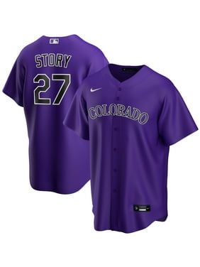 Trevor Story Colorado Rockies Nike Alternate 2020 Replica Player Jersey - Purple