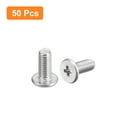 thumbnail image 3 of Unique Bargains M3x0.5x8mm 50Pack Metal Flat Round Head Screws Phillips Drive Machine Bolt, 3 of 5