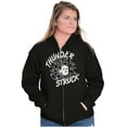 thumbnail image 4 of Thunderstruck Funny Bowling Novelty Unisex Fleece Graphic Zip Up Hoodie Brisco Brands 2X, 4 of 5