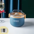 thumbnail image 1 of XYAIYT Boîte à Lunch Bento en Acier Inoxydable Étanche, Compatible Micro-Ondes, Compatible Lave-Vaisselle, Contenant de Rangement pour Aliments avec Isolation pour Adultes, Enfants, Étudiants, Garde les Aliments Chauds avec Cuillère, 1 of 8