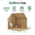 thumbnail image 4 of Little Cottage Co. 4x6 Victorian Playhouse with Floor, Outdoor Wood Do-It-Yourself Kit, 4 of 12