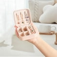 thumbnail image 2 of Hweilai 3pack PU Leather Travel Jewelry Case, Mini Jewelry Box, Small Jewelry Organizer Portable Display Storage Case, 2 of 7
