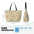 thumbnail image 4 of Xecao Hippie Bee Honeycomb for versatile beach bag for women includes zipper pockets and waterproof material, ideal for vacations and adventures., 4 of 7