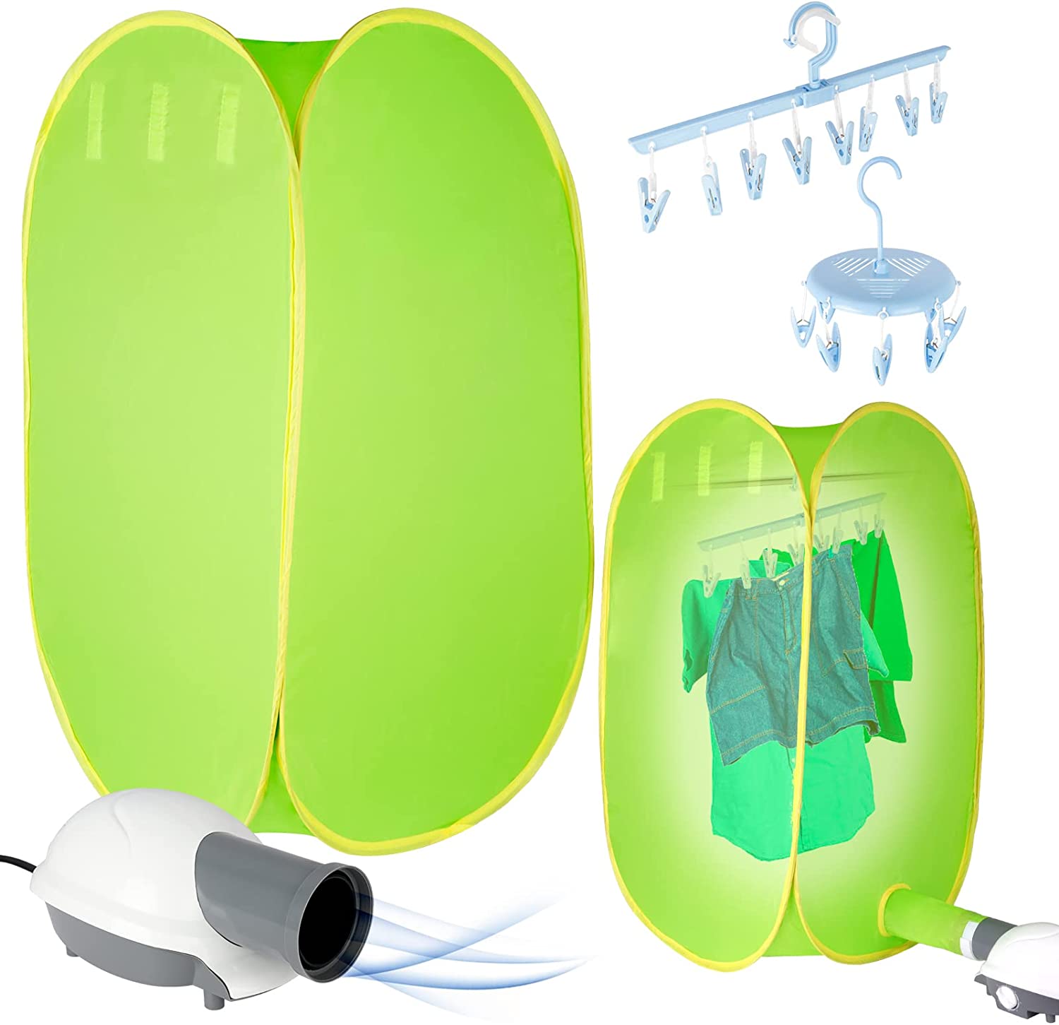 PIPETPET Clothes Dryer, 800W Portable Folding Electric Air Drying