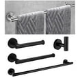 thumbnail image 2 of 4 Pieces Matte Black Bathroom Accessories Set, Modern Bath Hardware Set,, 2 of 6