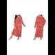 thumbnail image 3 of Camisón de Larga para Mujer, Estampado, Camiseta, Vestido de Dormir Alce - Rojo XXL, 3 of 6