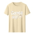 thumbnail image 5 of Mifsaly Men Game Day Football tops Crewneck Short Sleeve Cotton T-Shirts Relaxed Fit Distressed Vintage Graphic Sport Fans Tshirt Breathable Soft Casual Summer Basic Tees XXXL, 5 of 5