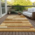 thumbnail image 6 of Addison Rugs Chantille Indoor/Outdoor Transitional Stripes Paprika Washable Rectangle Rug, 10' x 14', 6 of 6