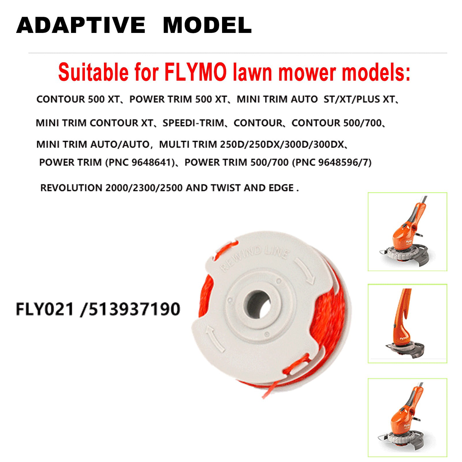 in Trimmer Strimmer Spool Line Flymo -