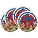 thumbnail image 2 of CaiYueKe Independence Day Placemats Set of 4, 14x14 inch Round Printed Non Slip Placemats, Patriotic Red White Blue Stars Table Mats, Washable Heat Resistant Kitchen Dining Decor, 2 of 8
