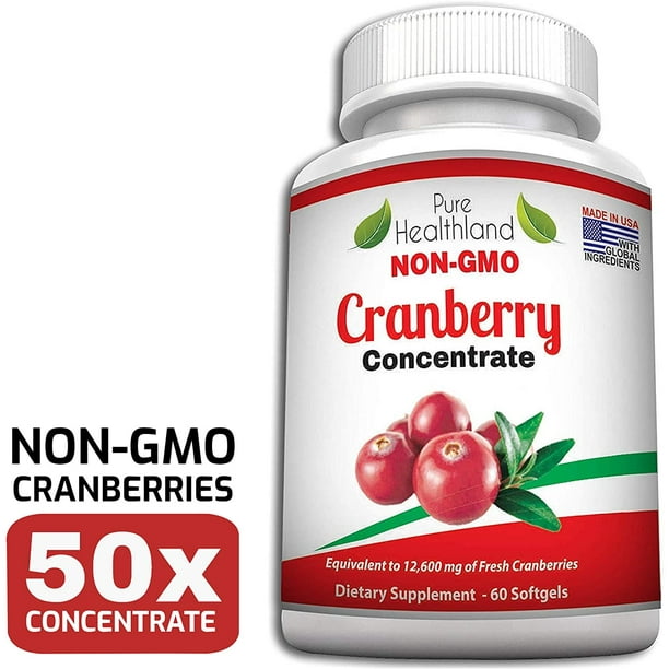 NON GMO Cranberry Concentrate Supplement Pills for Urinary Tract