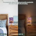thumbnail image 5 of Lamp Printed Gifts Table Lamp USB Bedside Desk Nightstand Lamp Wood Base for Bedroom Living Room Office Desk College Dorm Halloween-themed Box Opening, 5 of 7