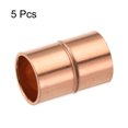 thumbnail image 3 of Uxcell 9.52mm Straight Copper Pipe Coupling Connecting Adapter Joint for Plumbing 5 Pack, 3 of 5