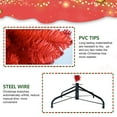 thumbnail image 2 of Mayhihi 5FT Christmas Tree, Red Pine Premium Artificial Tree, 624 Realistic PVC Mixed Tips, 2 of 7