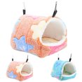 thumbnail image 2 of Hamster Bed Nest Star Pattern Warm Soft Hamster Hanging House Small Animal Bed, 2 of 10