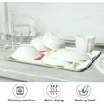 thumbnail image 6 of SKYSONIC Dish Drying Mat for Kitchen Counter Mushroom and Leaves Eco Friendly Drying Mat - Easy to Clean Heat Resistant Dish Mat - 16x18, 6 of 6