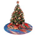 thumbnail image 4 of Falda para árbol de Navidad de Mario, suave y divertida, decoración navideña de granja con cuello para árbol de Navidad de 48", 4 of 4