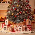 thumbnail image 2 of 12 Pack Large Enchanted Christmas Wonderland Cottage Gift Boxes, House Shaped Christmas Boxes with Handle, Gift Bag Xmas Paper Candy Packaging Box, 2 of 5