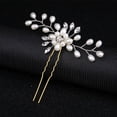 thumbnail image 5 of Horquilla de diamantes de imitación de perlas (4PCS), horquilla nupcial, horquilla para mujeres, horquilla de boda, horquilla de decoración nupcial nupcial para mujeres, horquilla de boda, 5 of 5