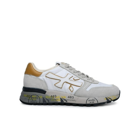 

Premiata Man Premiata Mick White Leather And Nylon Sneakers
